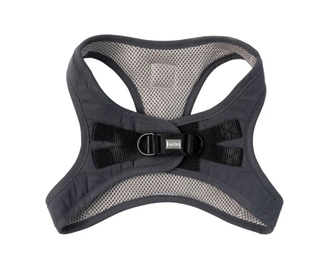 FuzzYard Life Cotton Step In Harness - Slate grey