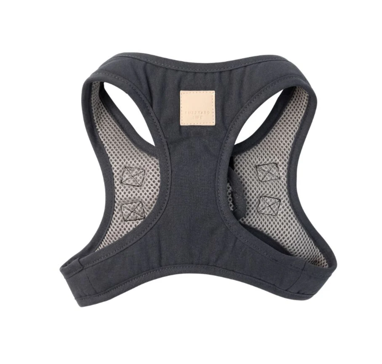 FuzzYard Life Cotton Step In Harness - Slate grey